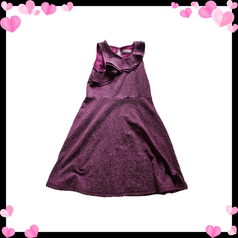 Cute Purple and Silver Girls Dress